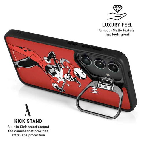 DC Comics Harley Quinn Classic Art Pose Galaxy S25 Kickstand Case